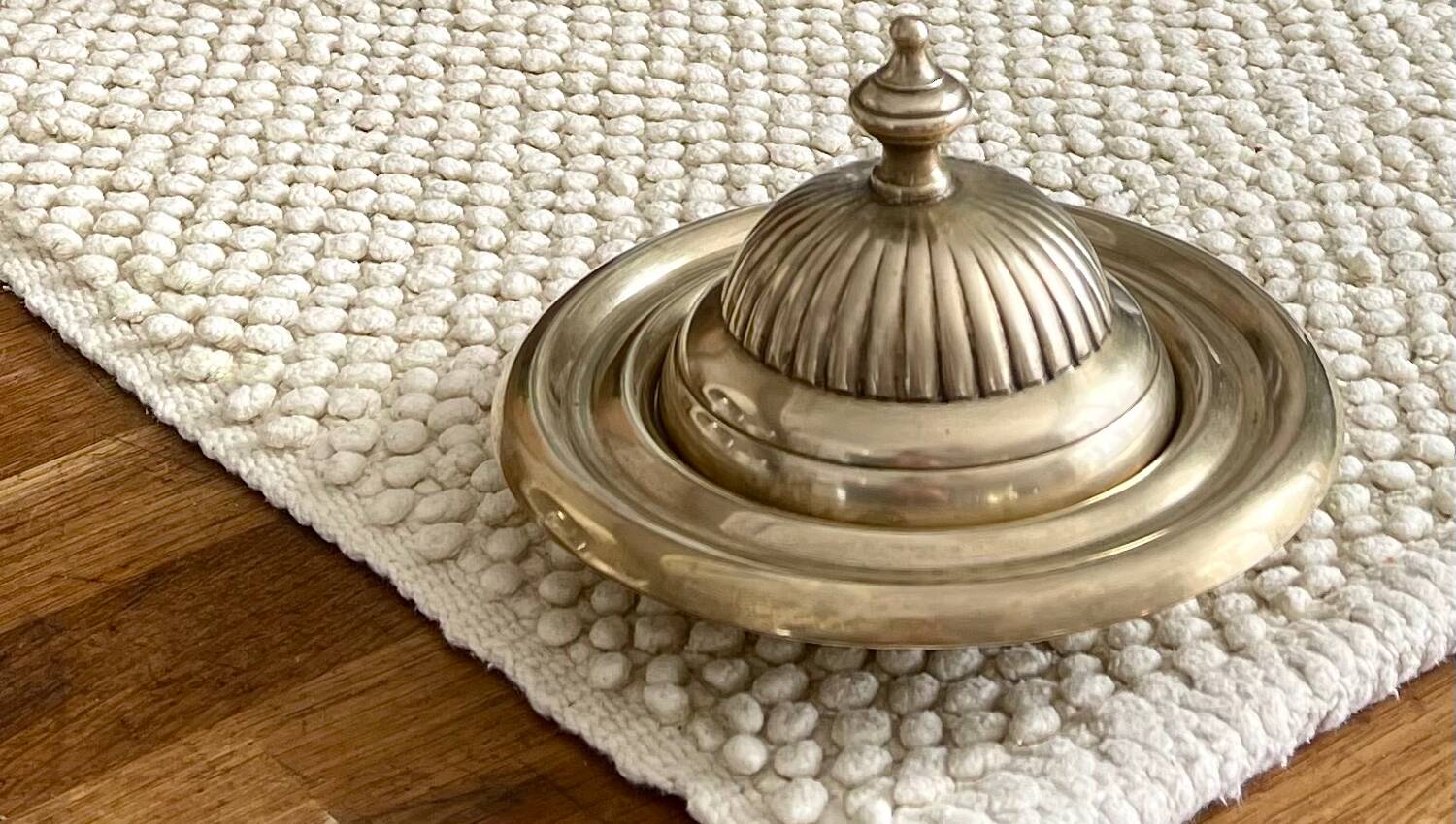 Brass butter dish