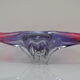 Art Glass Oblong Bowl by Josef Hospodka for Glasswork Chřibská,1960'