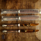 Set of 4 Christofle Pompadour knives
