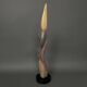 Sculpture en bois par Calin Hentea XXe femme à l'oiseau