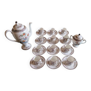 Service à café porcelaine - anglaise