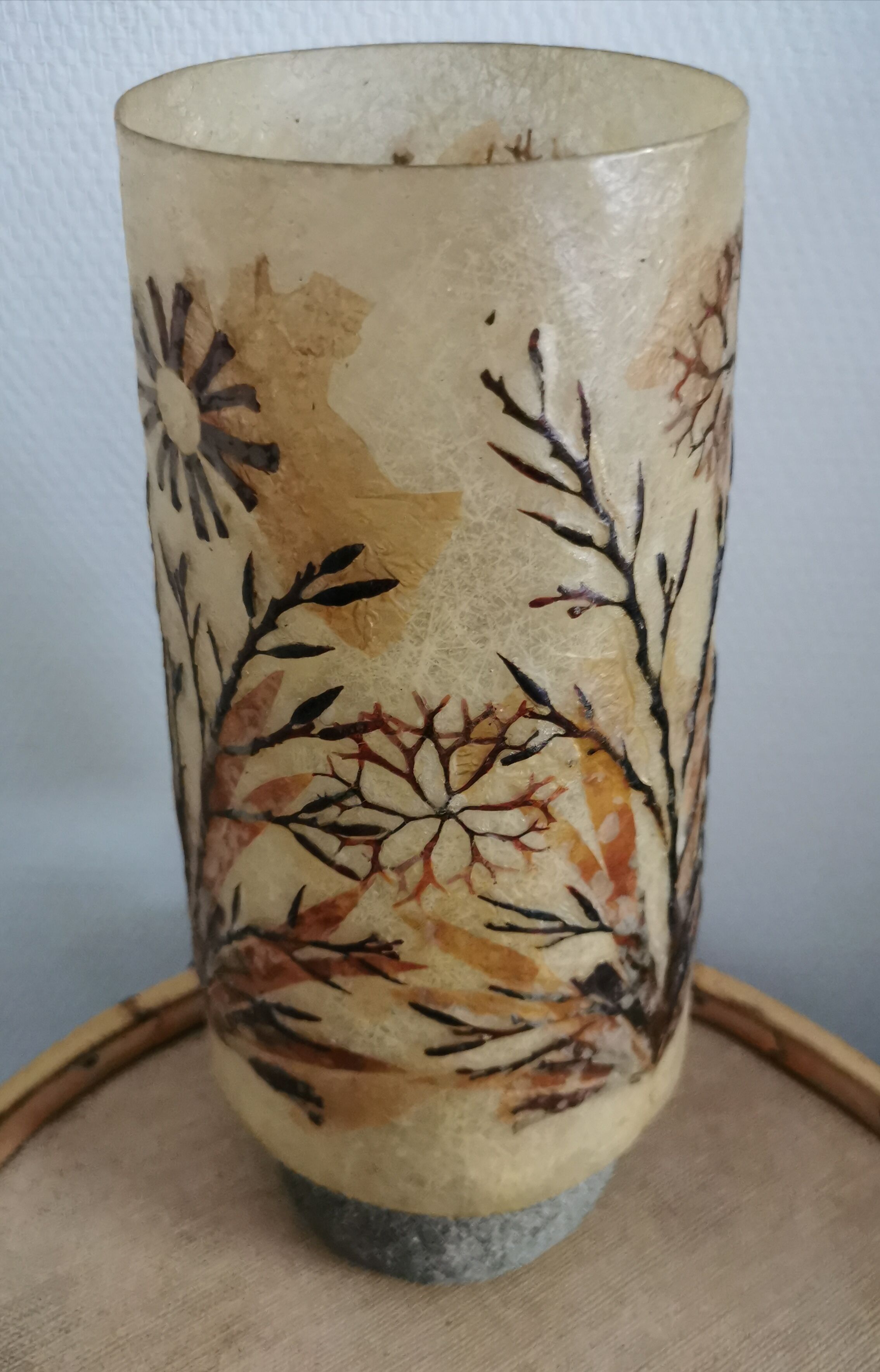 Stone and seaweed herbarium lamp