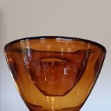 Coupe en verre ambré début 2000's