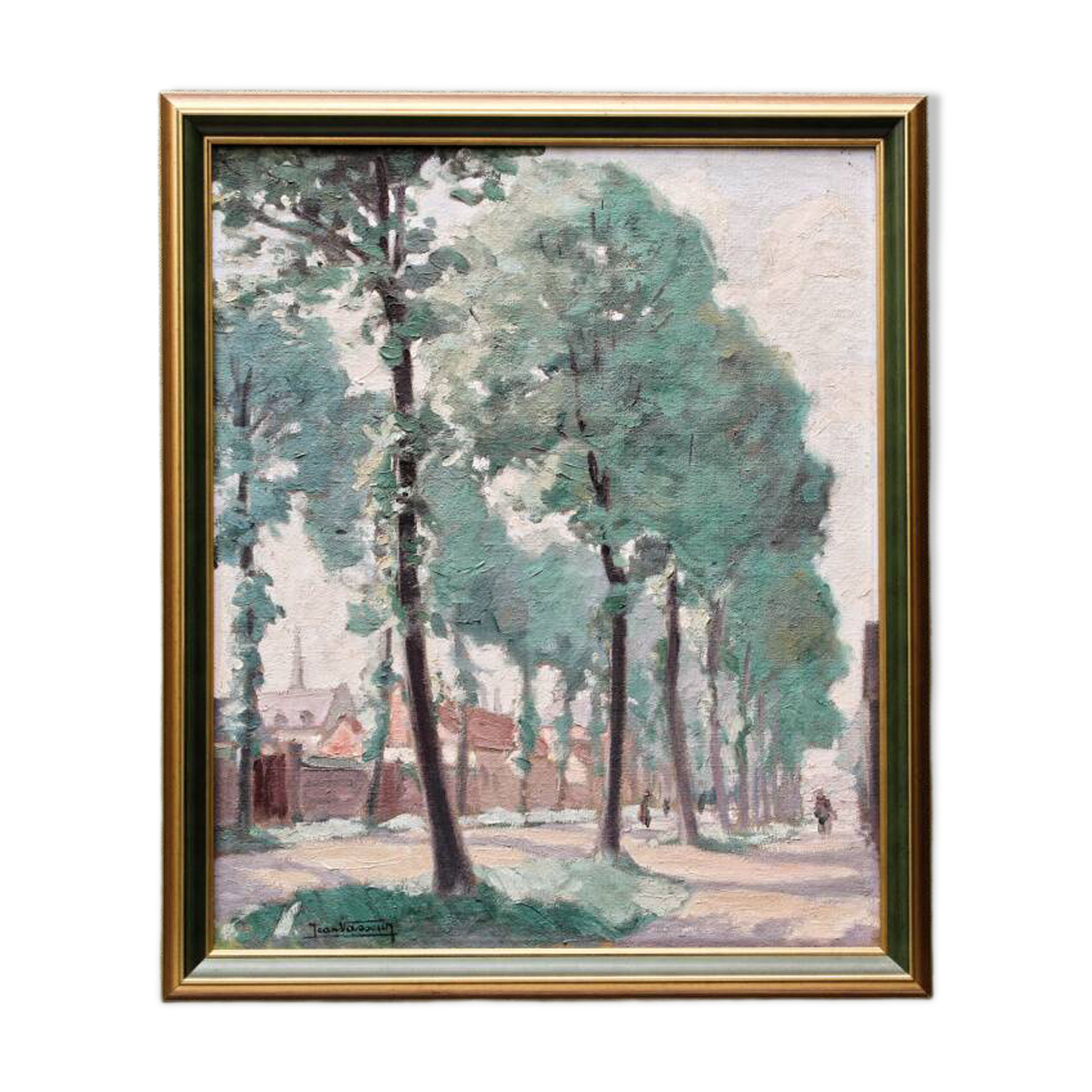 Huile sur toile par Jean Vasseur (1905-1986), Quevauvillers (Somme)