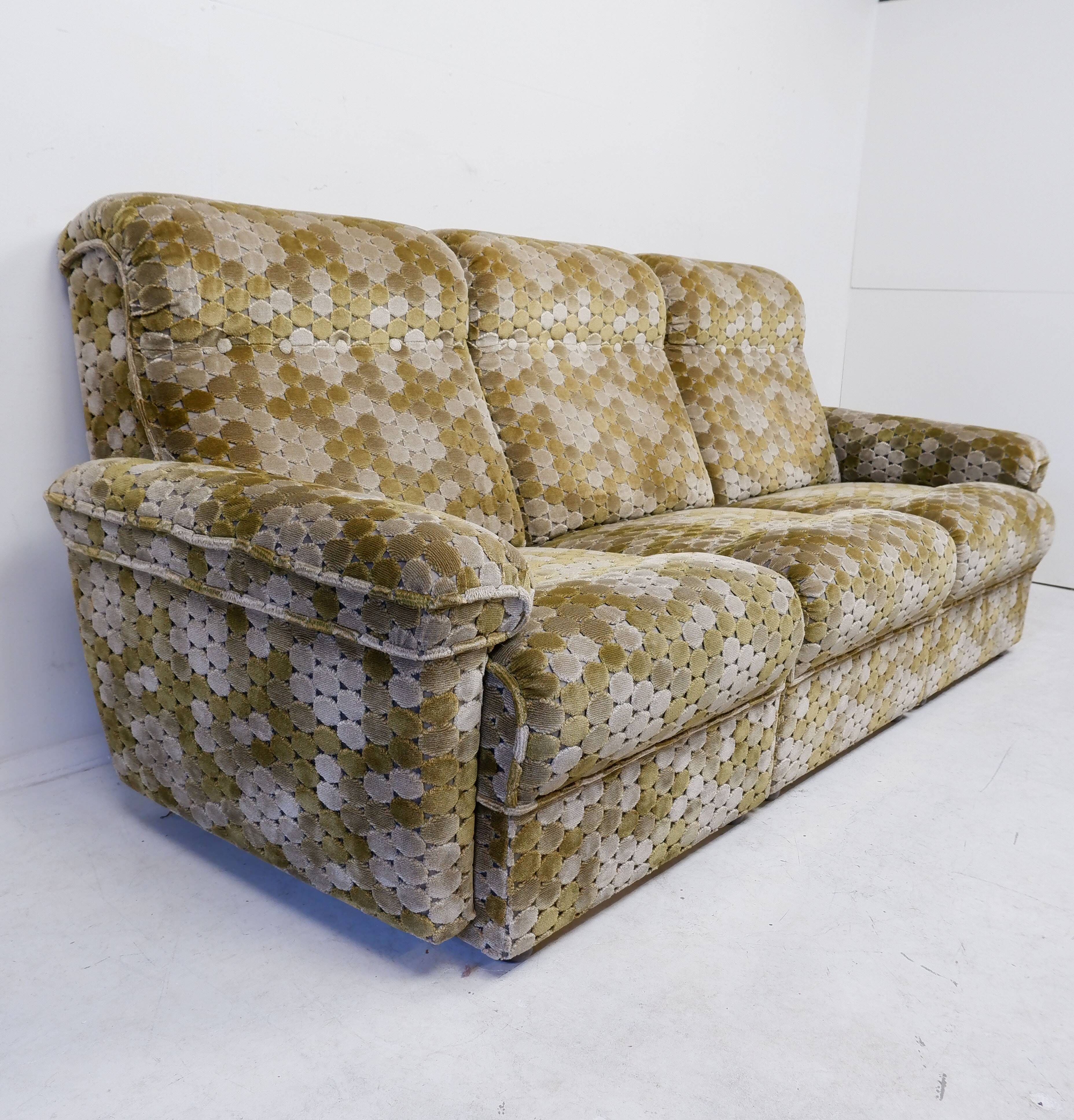 Vintage 3 seater sofa, 1970s