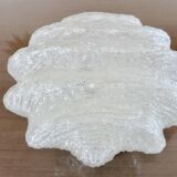 Austrian "ice glass" ceiling lamp by JT Kalmar 1970