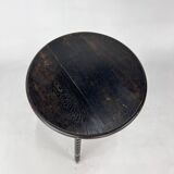 Dutch Antique Wengé Side Table, 1930s