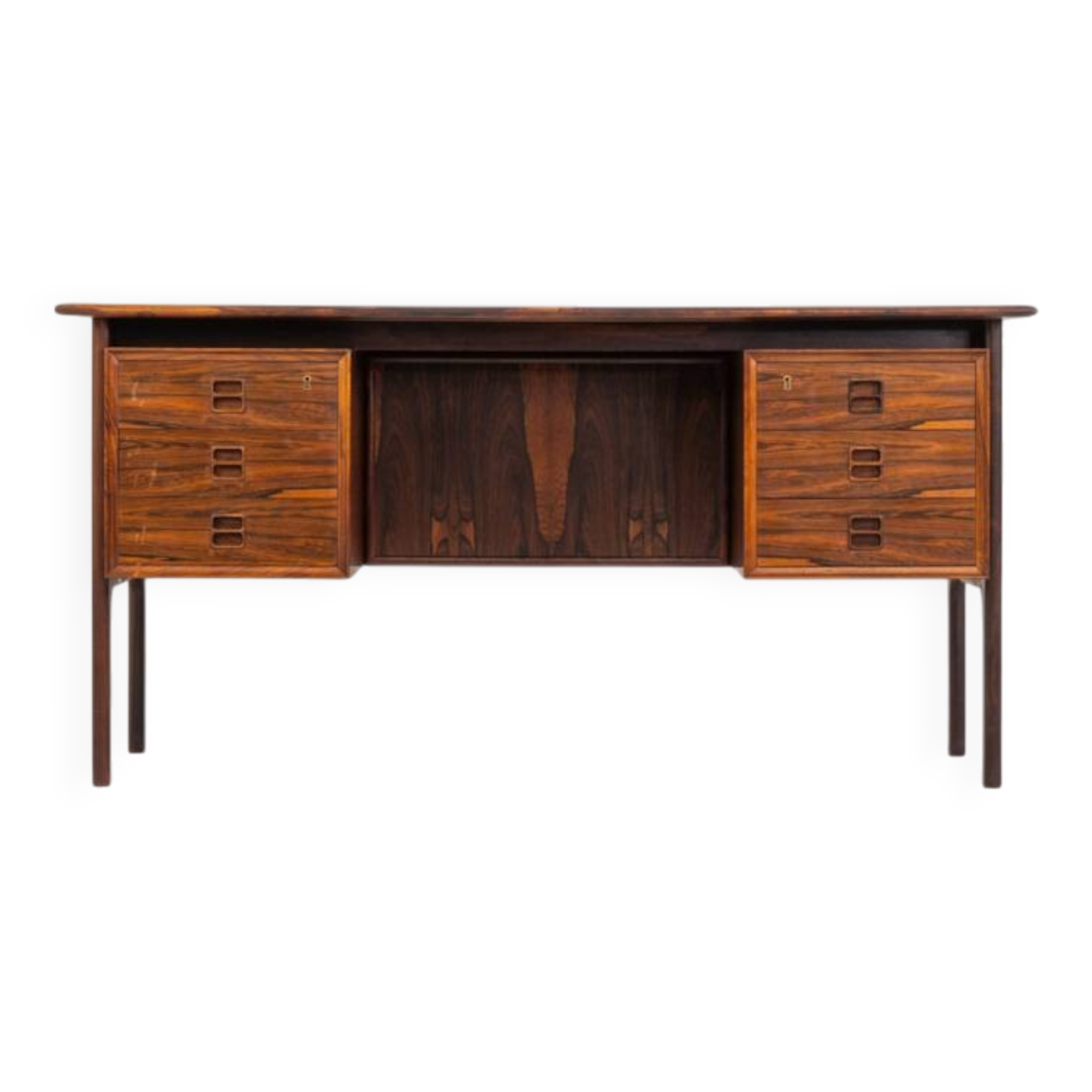 Bureau en palissandre par Edmund Brouer pour Brouer Møbelfabrik (Danemark)
