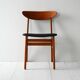 Quatre chaises danoises vintage en teck par Farstrup