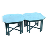 2 tables basses octogonales
