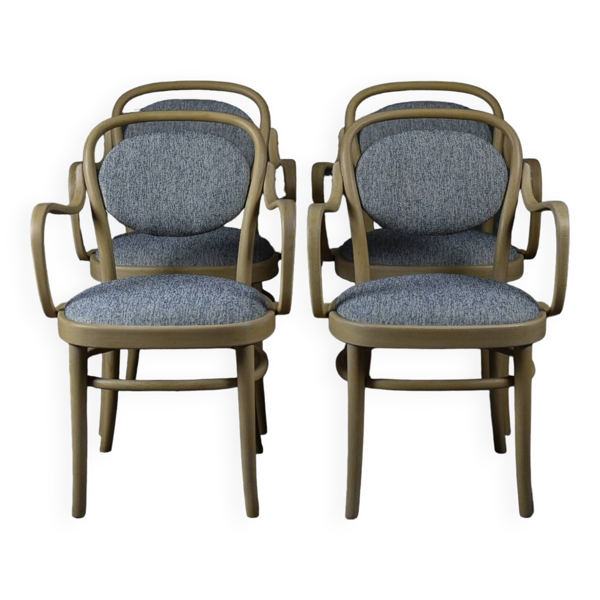 Ensemble de 4 chaises Gemla en hêtre, Suède 1970