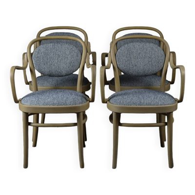 Ensemble de 4 chaises Gemla en hêtre, Suède 1970