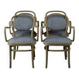 Ensemble de 4 chaises Gemla en hêtre, Suède 1970