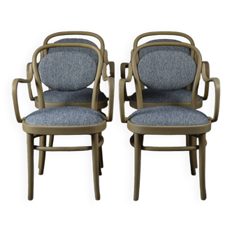 Ensemble de 4 chaises Gemla en hêtre, Suède 1970