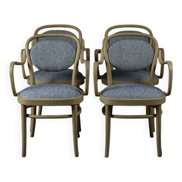 Ensemble de 4 chaises Gemla en hêtre, Suède 1970