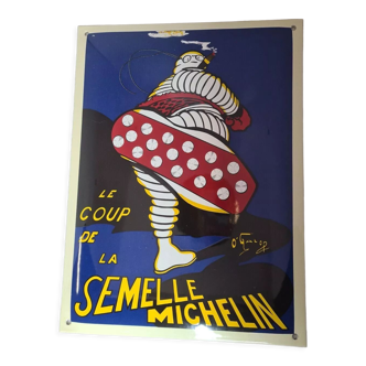 Plaque émaillée semelle michelin