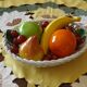 Fruit basket, ceramics, interior or table decoration, 1960