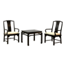 Armchairs and table set