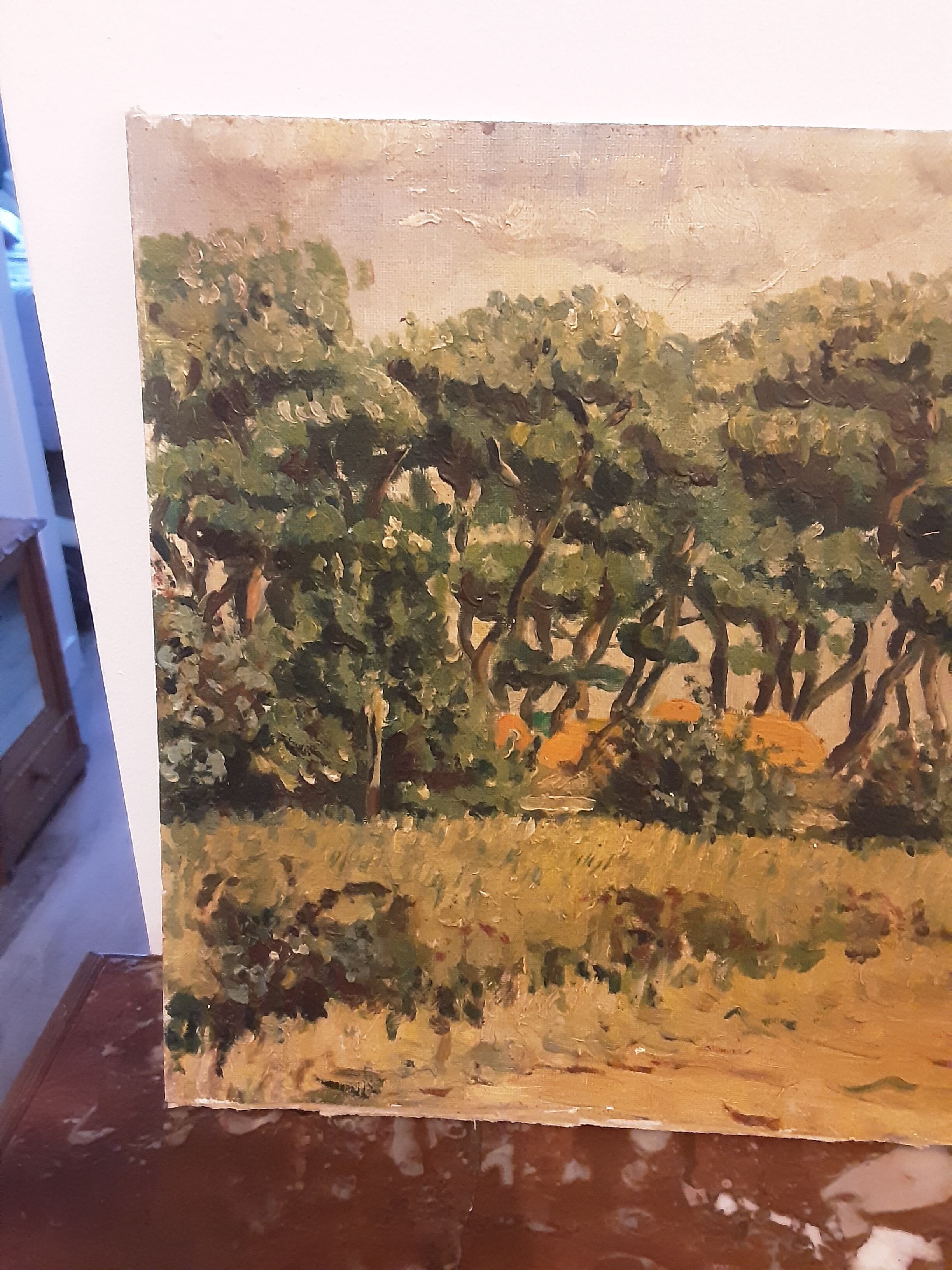 Antique knife oil on canvas