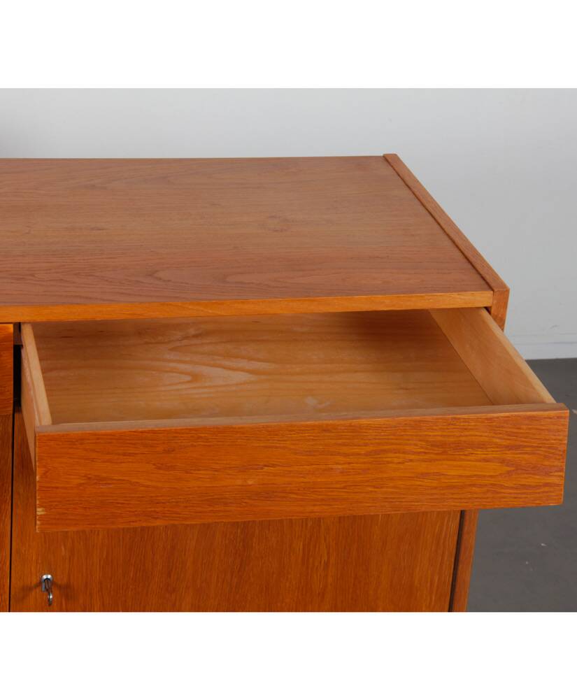 Oak sideboard produced by UP Zavody in the 1960s