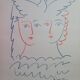 Pablo Picasso: Couple with a Dove - Signed Lithograph