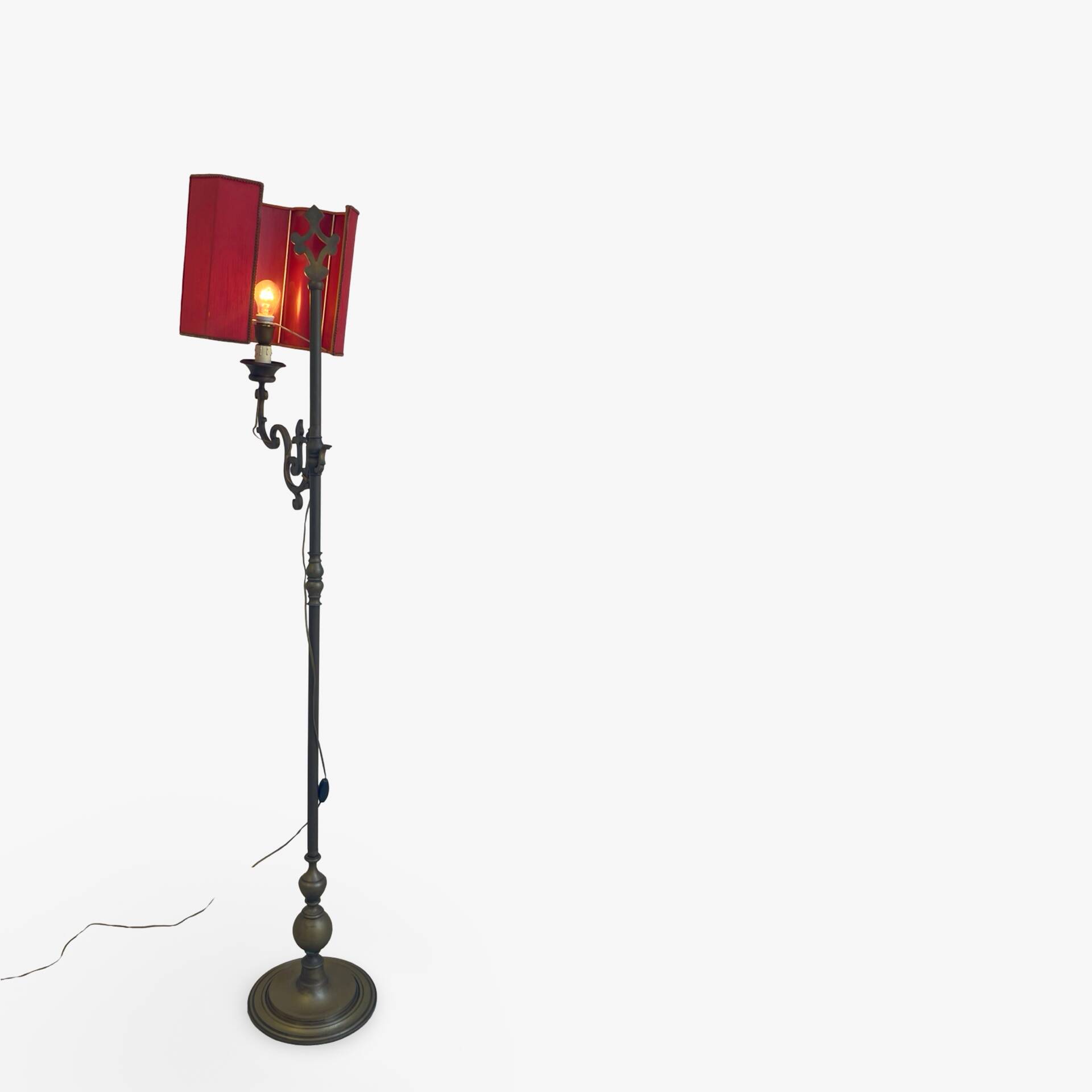 antique Art Nouveau floor lamp