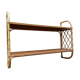 Etagere rotin bambou d'époque vintage