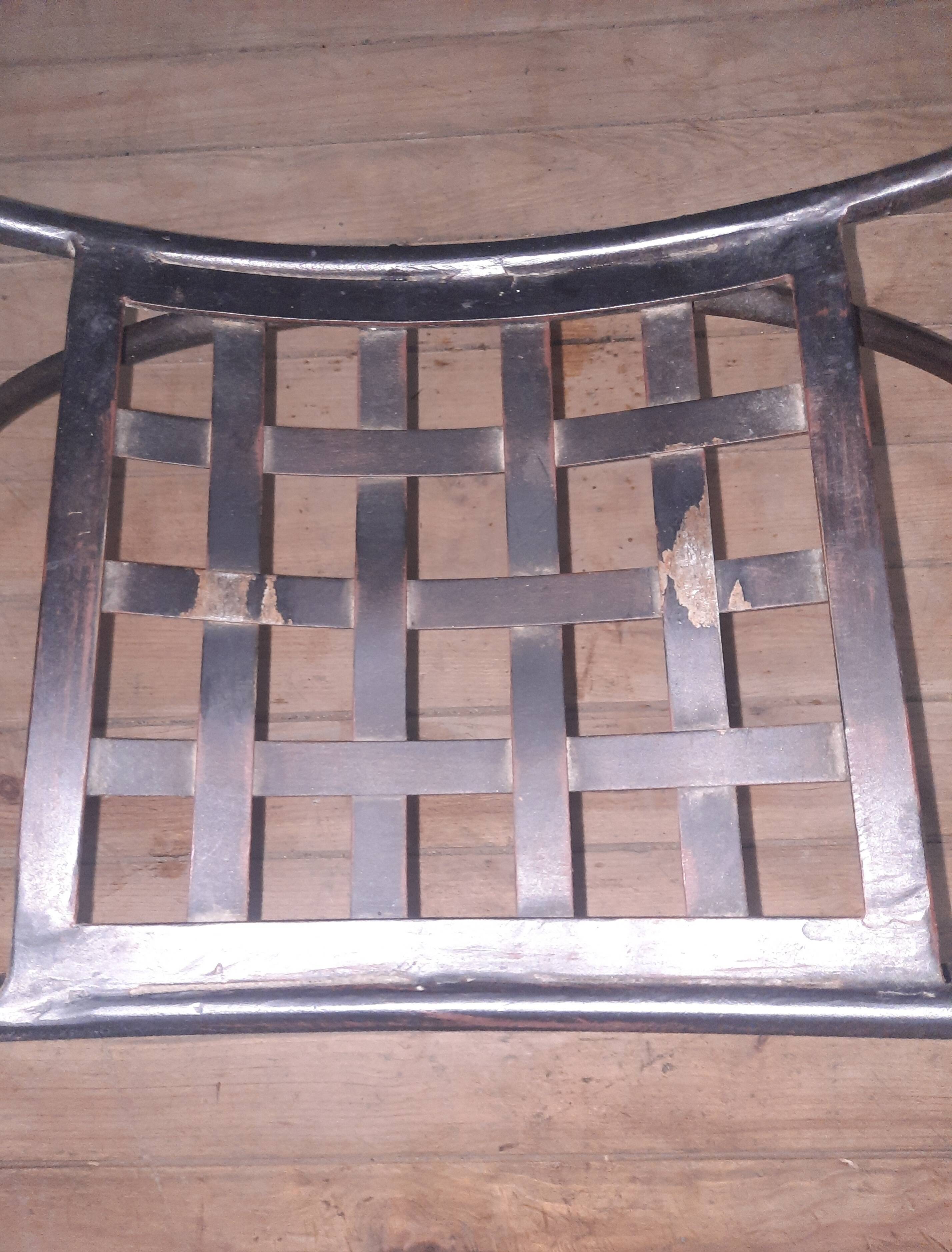 Metal and glass console