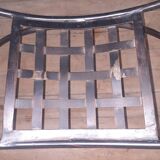 Metal and glass console