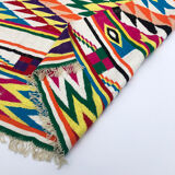 XXL Vintage Handmade Algerian Berber Ethnic Bohemian Antique Carpet - Area Rug 399x217