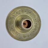 Copper chandelier, with decorative engravings - vintage
