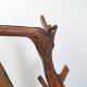 Vintage table lamp 1970s brutalist organic vegetal sculpted wood 70s