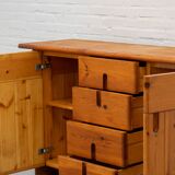 Silvio Coppola pine sideboard, 1960s