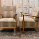 Pair of designer armchairs