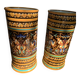 2 vase rouleau en faïence, gein