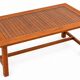 Table exotique Thaïlande en verre et bois massif 