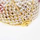 Gilt brass and crystal glass 'basket' wall light by Palwa, Germany 1960s