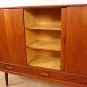 Vintage highboard | Wall cabinet | Teak | 154 cm
