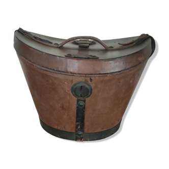 Old leather hat box