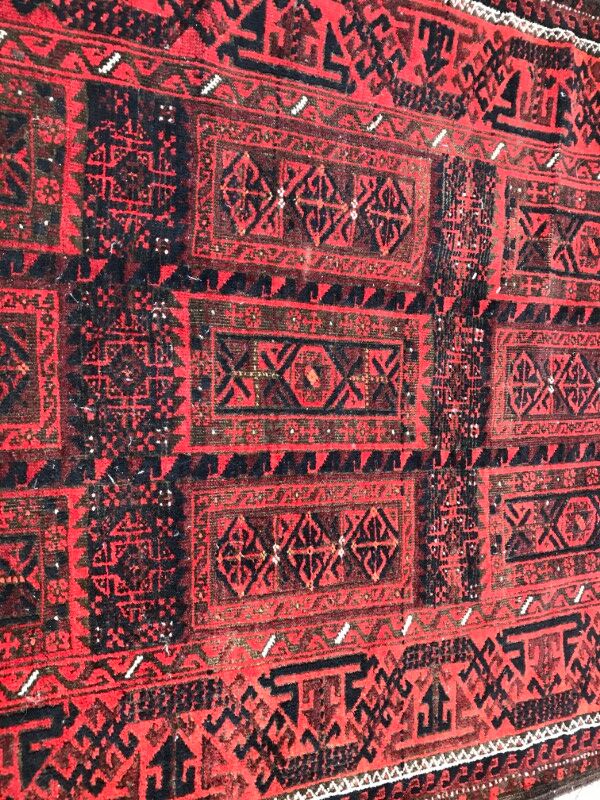 Carpet former Turkmen Belutch done Afghan hand 94 X 184 CM