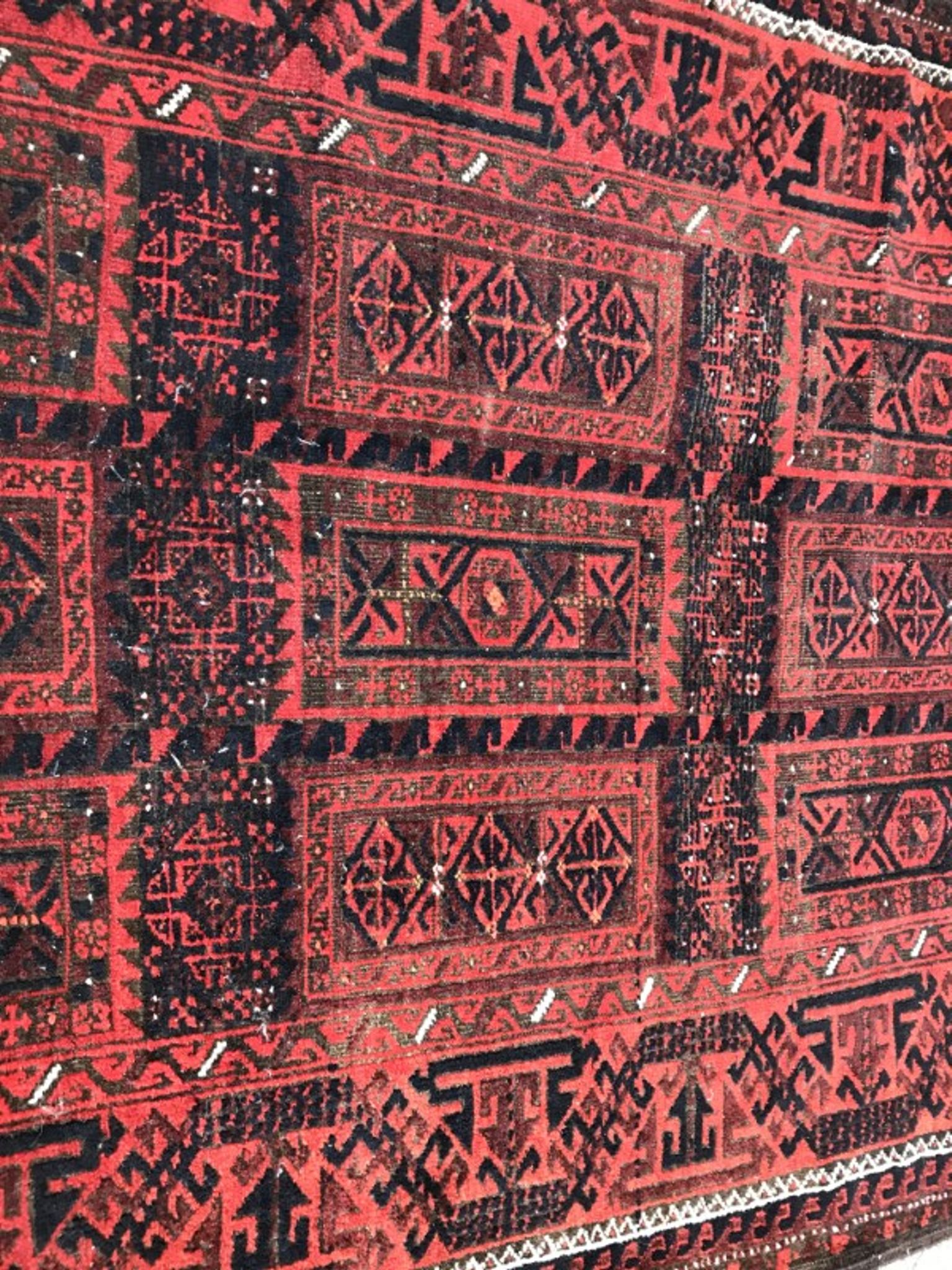 Carpet former Turkmen Belutch done Afghan hand 94 X 184 CM