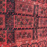 Tapis ancien turkmen belutch afghan 94x184 cm