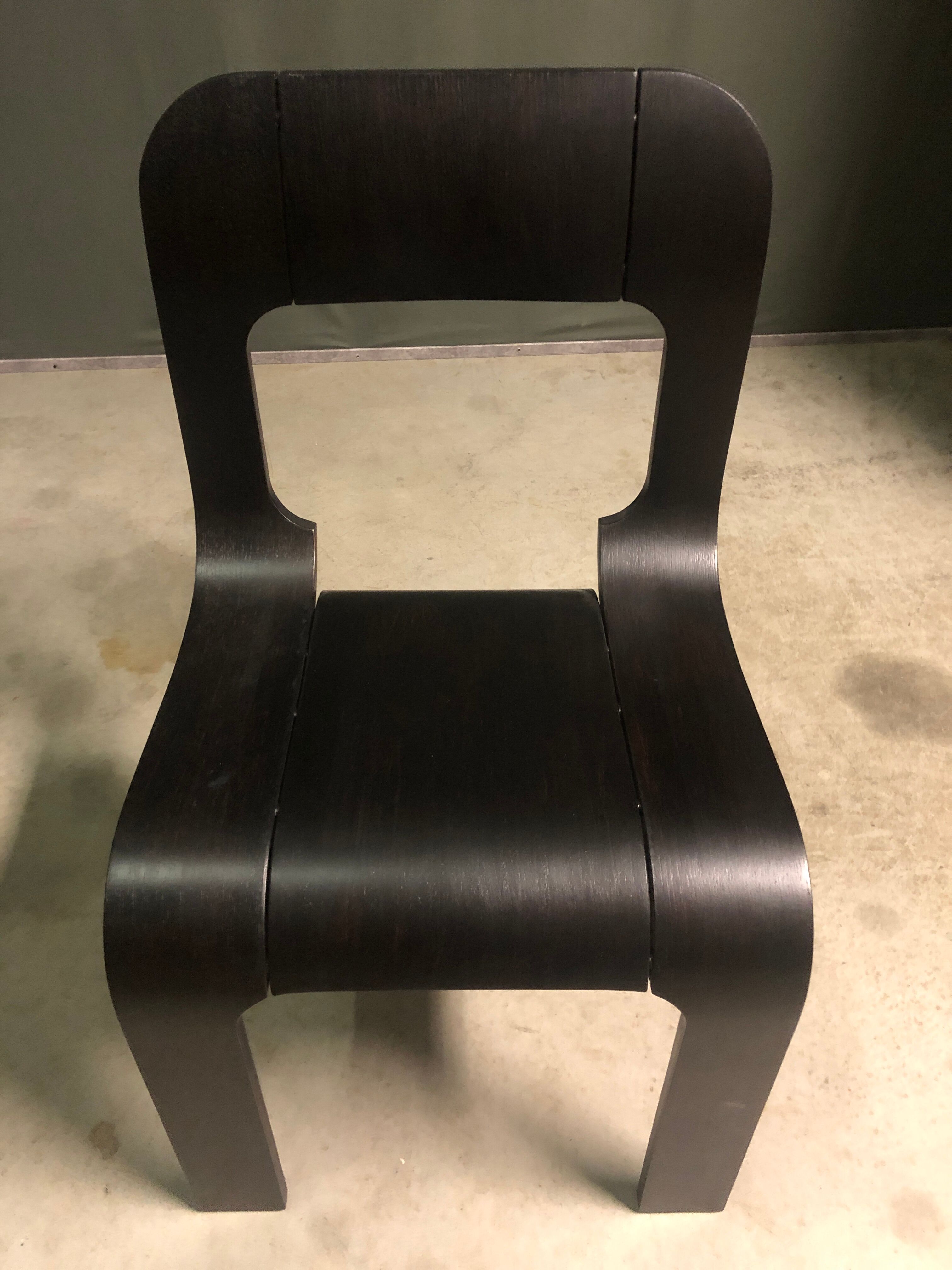 Set de 4 chaises par Gigi Sabadin années 1970