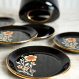 Set of 6 coasters & their support, Spain circa 1960