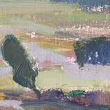 Helge Cardell, Swedish Modern Painting, 1960s, Oil on Canvas, Framed