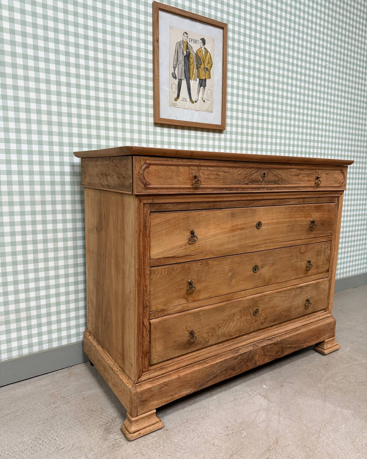 Renovated Louis-Philippe chest of drawers