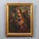 Ancient painting The Holy Family with saints 17th-18th century