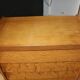 Chest of drawers with 4 drawers, light oak, 1960.