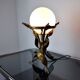 Floral table lamp, Art Deco, Spain, 1960