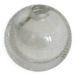 Vase boule en cristal